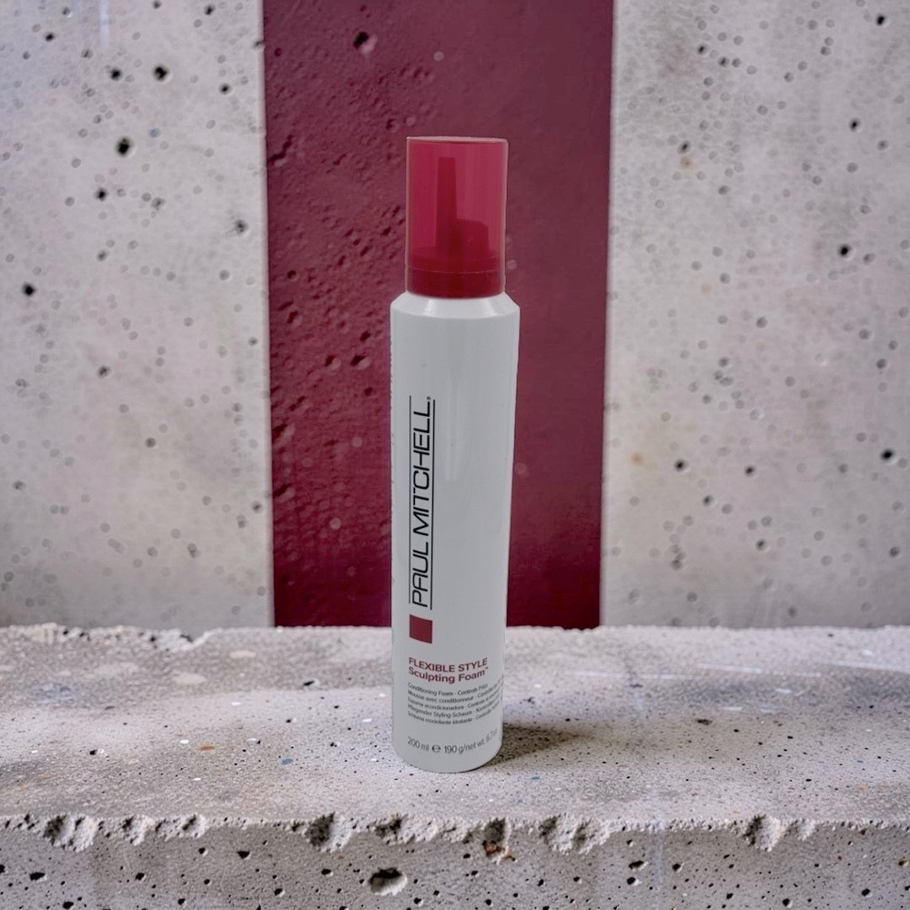 Paul Mitchell Flexible Style Sculpting Foam Mousse Red Cap, White Bottle 6.7oz.
